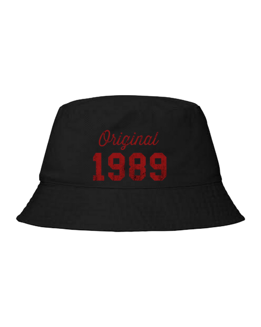age Bucket hat Fishman hat cap Black 1989