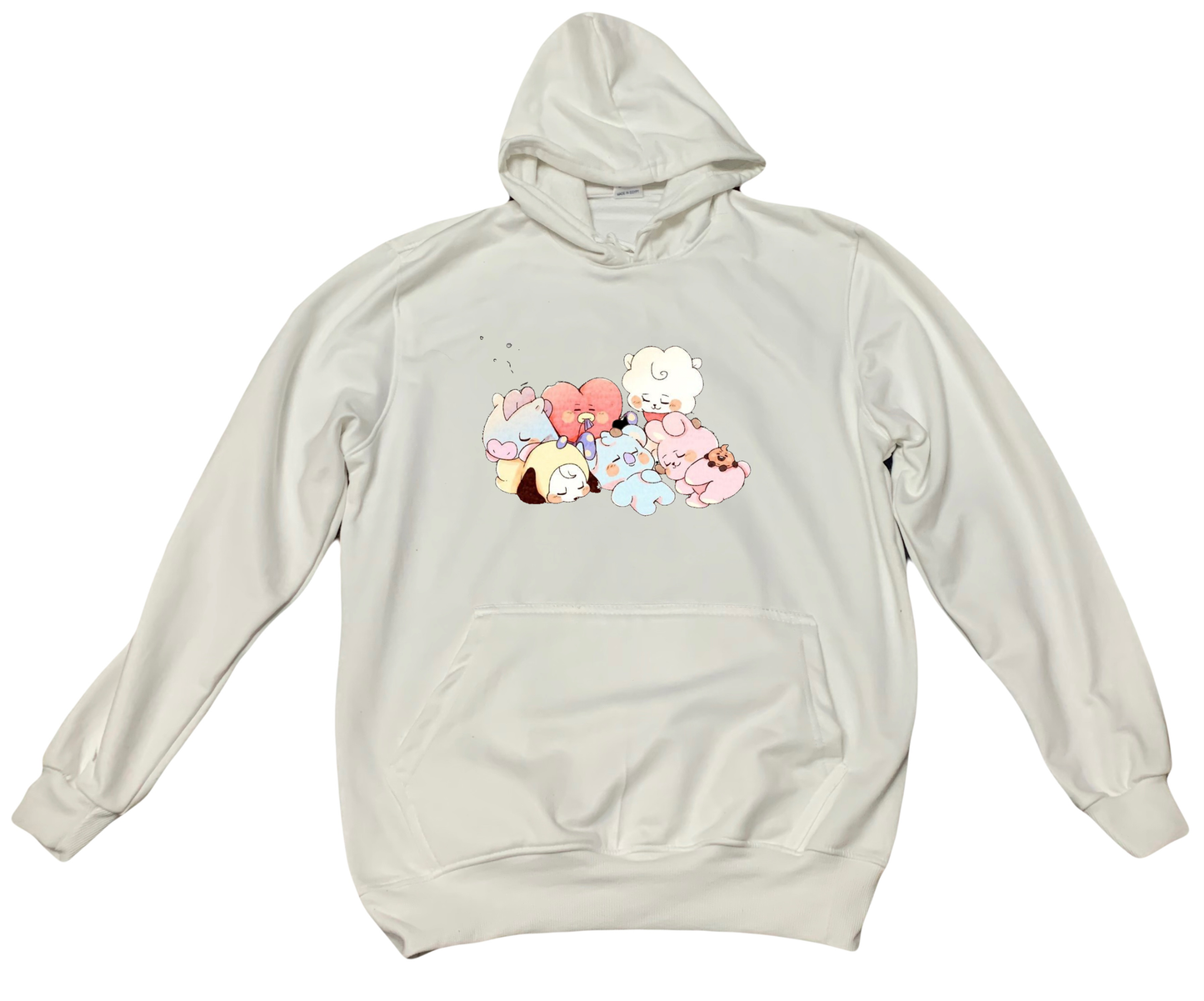 BTS One Size hoodie White 19