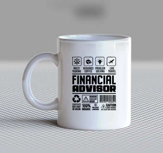FINANCIAL ADVISOR Back text Mug 139