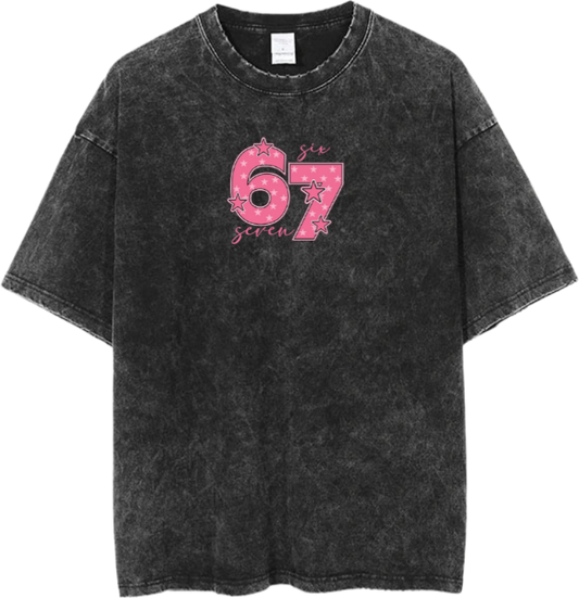 67 designs One Size t- shirt Washed 1