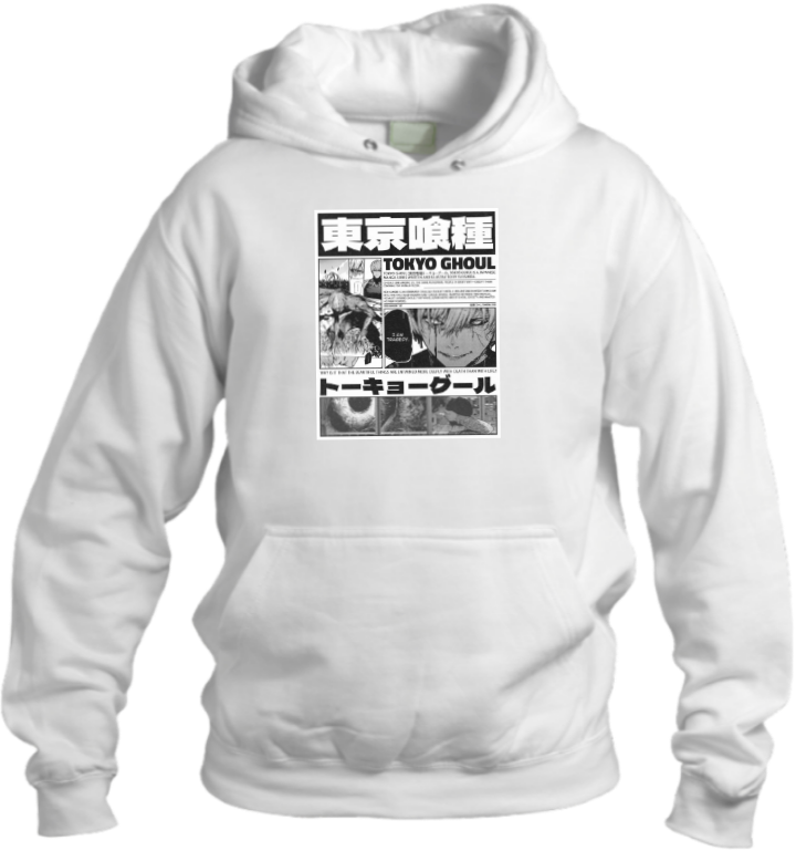 okyo Ghoul One Size hoodie White 1