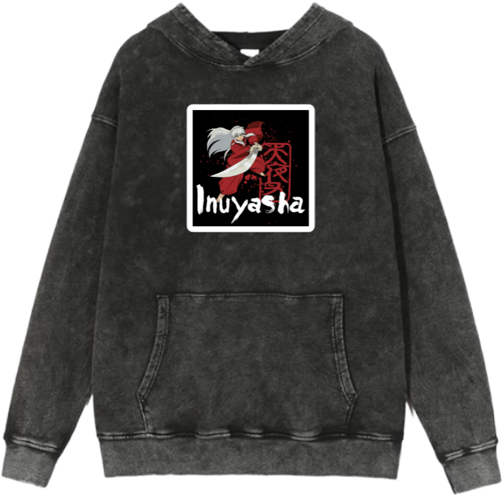 Inuyasha One Size hoodie Washed 1