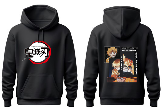 Anime Demon slayer nezuko tanjiro Oversize Hoodie Black 1