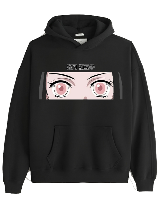 Anime Demon slayer nezuko tanjiro Oversize Hoodie Black 54