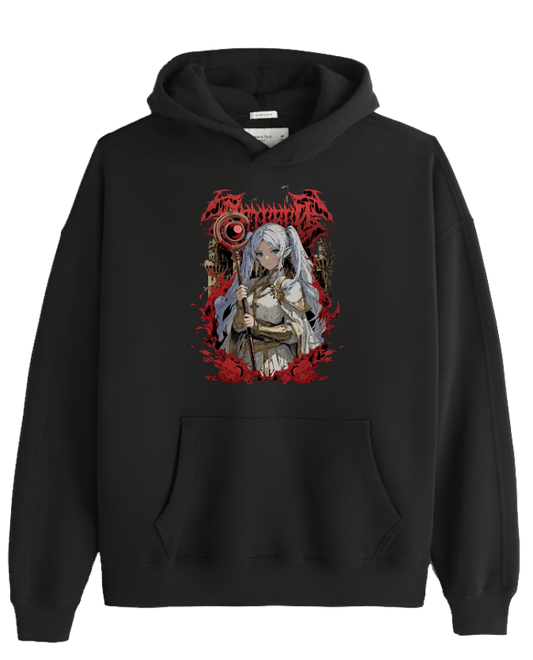 Frieren Beyond Journey's End One Size hoodie Black 1