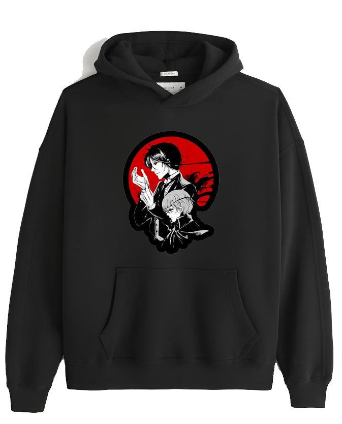 black butler One Size hoodie Black 1