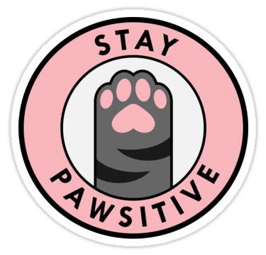 Sticker STAY PAWSITIVE 1