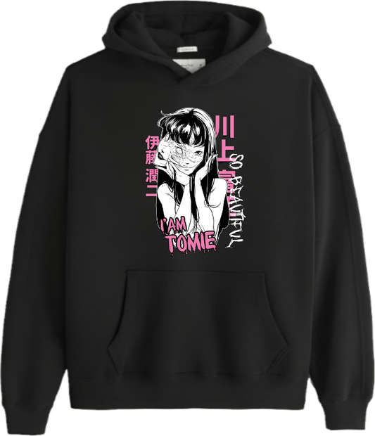 Tomie Kawakami Over Size hoodie Black 1