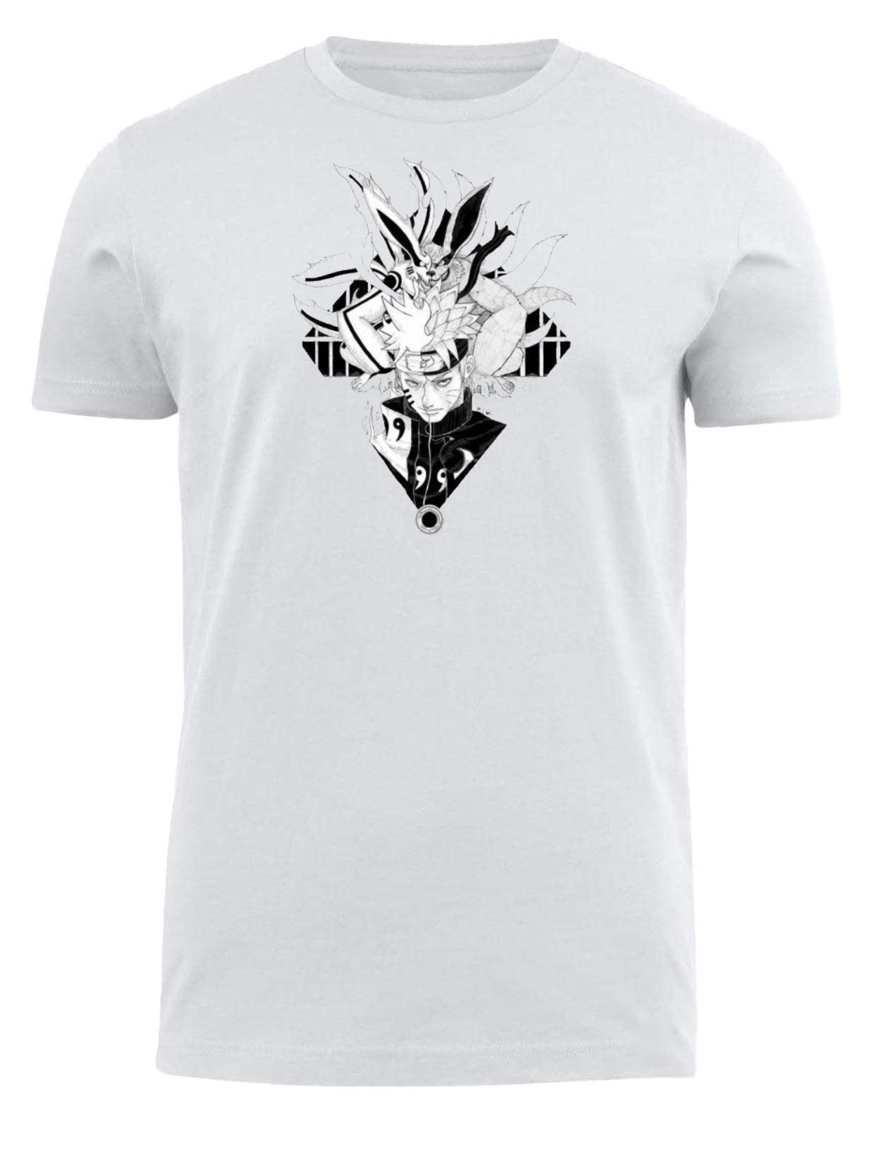 Naruto Shippuden t- shirt fat White 1