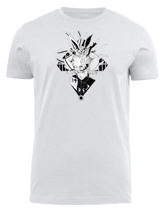 Naruto Shippuden t- shirt fat White 1