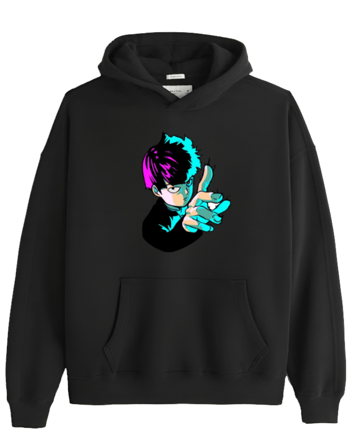 Mob Psycho 100 One Size hoodie Black 1