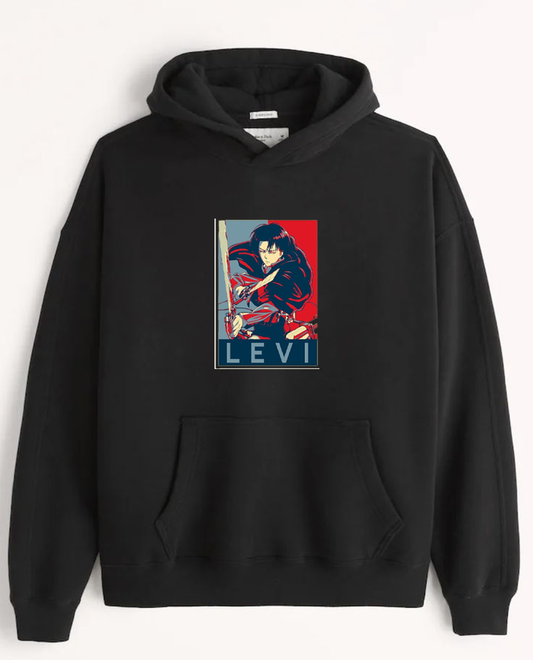 Anime Attack on titan shingeki no kyojin eren levi mikasa Aot black Oversize  HOODIE 33