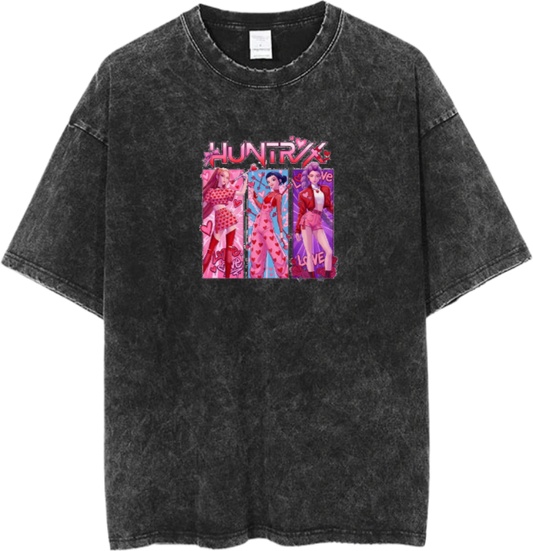 Hunterix kpop  t- shirt Washed  1