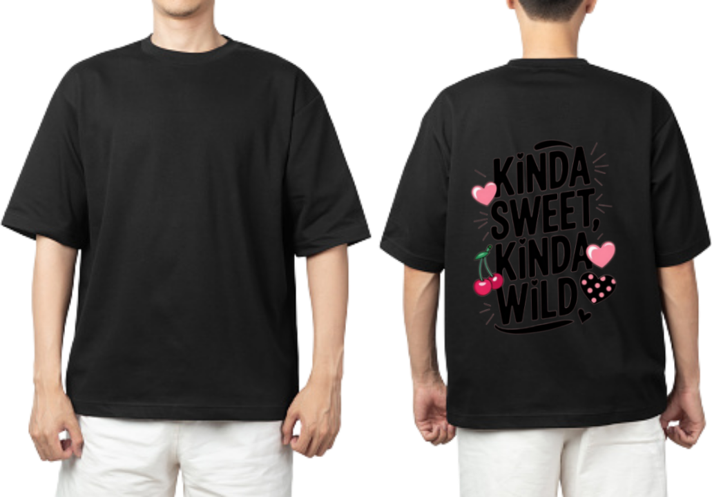 KINDA SWEET, KINDA WILD t- shirt One Size Black back 1