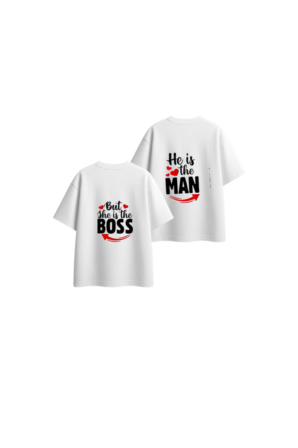 VaIentine coupIe t- shirt White Cables Back 1