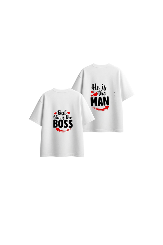 VaIentine coupIe t- shirt White Cables Back 1