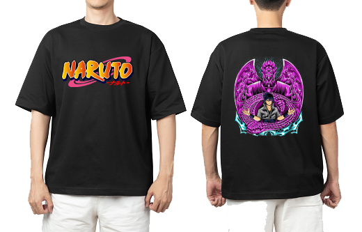 Naruto Shippuden t- shirt One Size Black Back 1