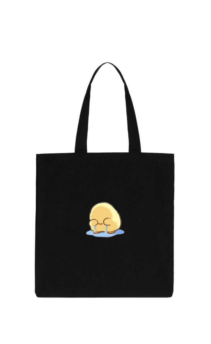 duck tote bag Black 1