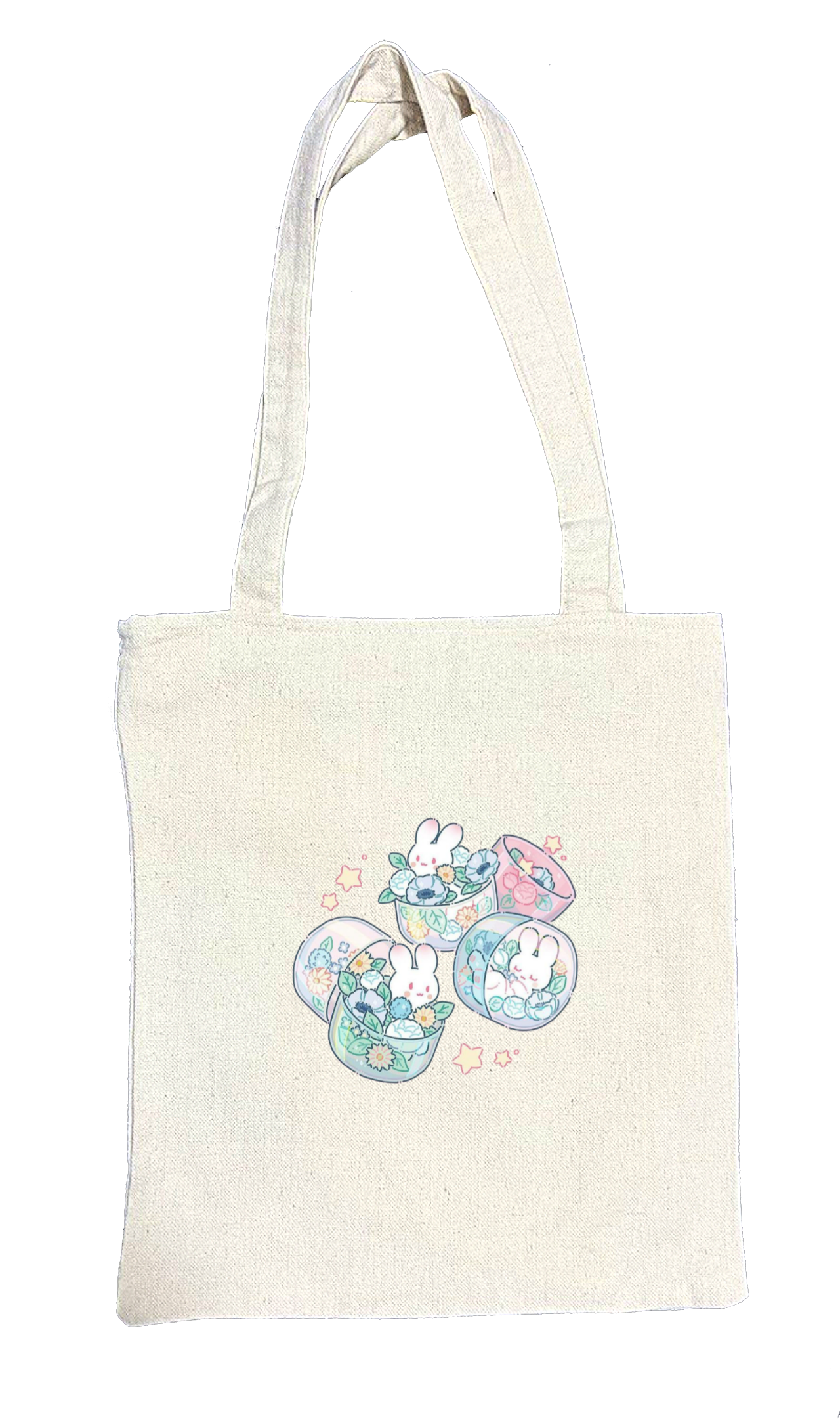 bunny tote bag White 1
