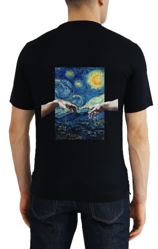 ليلة النجوم t- shirt One Size Black back 1