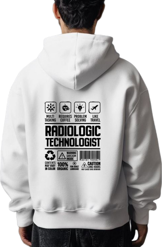 ARCHITECT Back text oversize hoodie White back 110