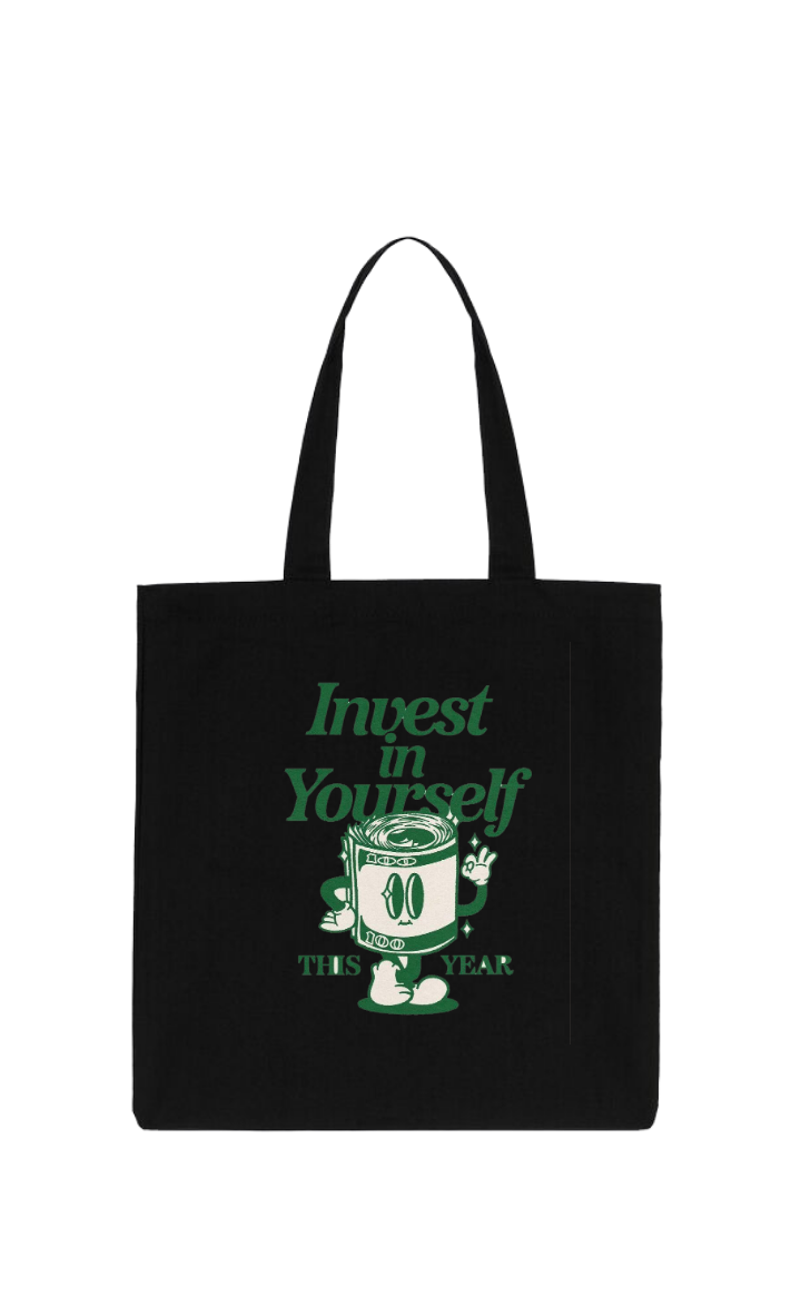 Invest in Yourself tote bag Black 187
