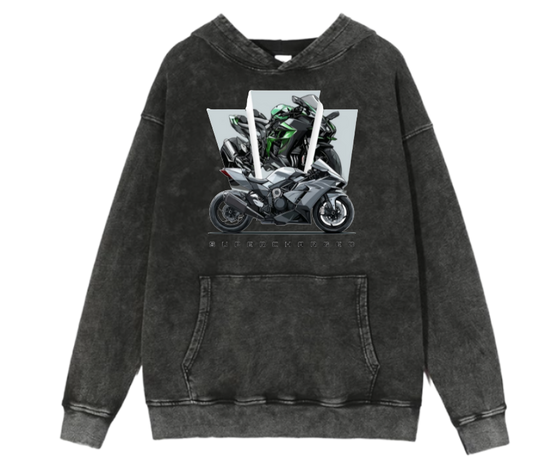 MOTOR CYCLE One Size hoodie Washed 1