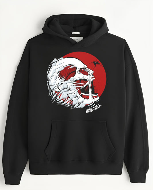 Anime Attack on titan shingeki no kyojin eren levi mikasa Aot black Oversize  HOODIE 46