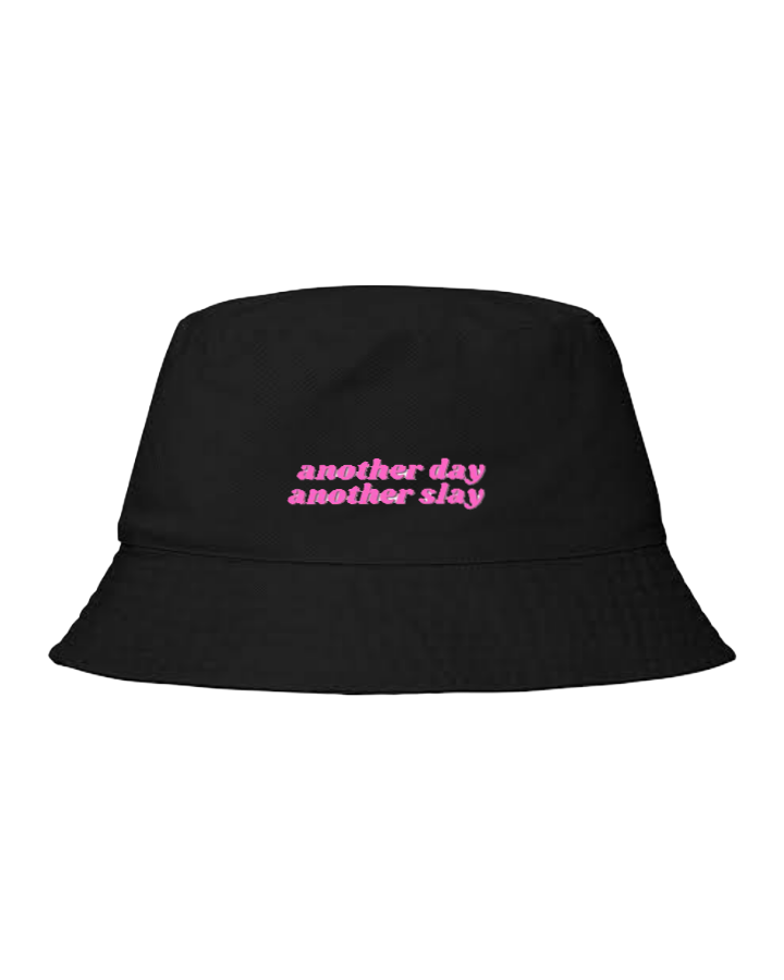 Bucket hat Fishman hat cap Black another day another slay 1