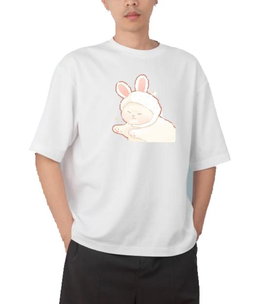 cat One Size t- shirt White 1