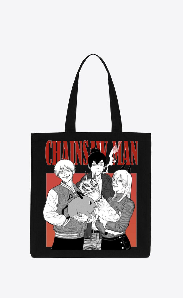 Chainsaw Man tote bag Black 1