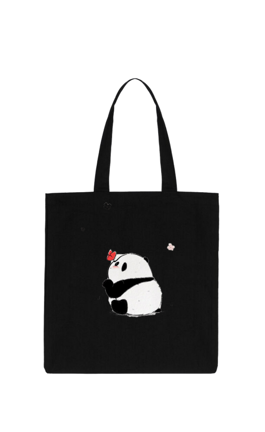 PANDA tote bag Black 1