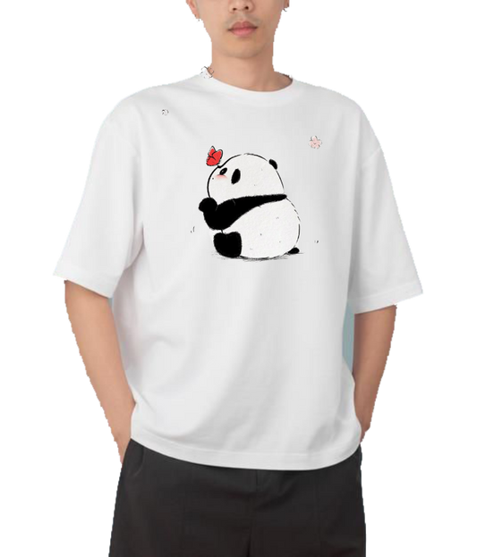 PANDA Oversize Hoodie White 1