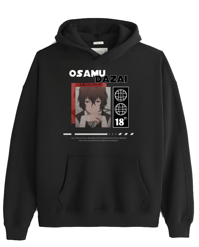 Bungo Stray Dogs One Size hoodie Black 1