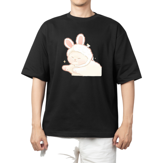 cat One Size t- shirt Black 1