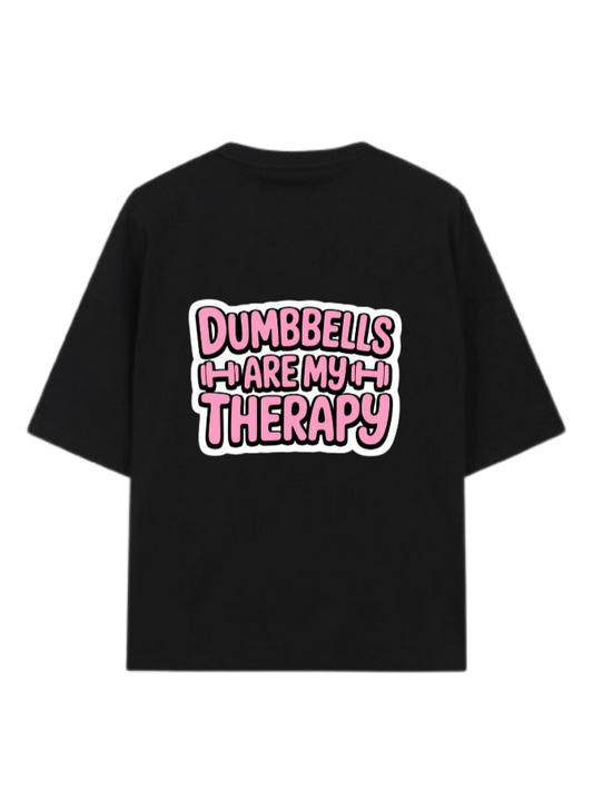 workout gym pilates One Size t- shirt Black Back 1