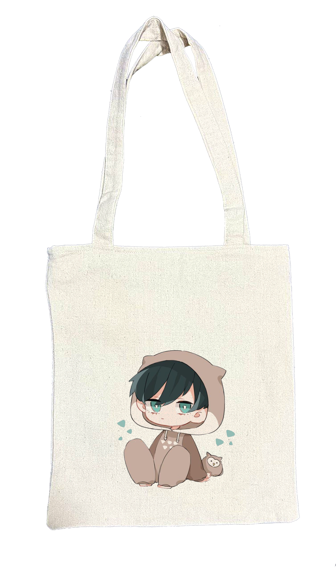 blue lock tote bag beige 1
