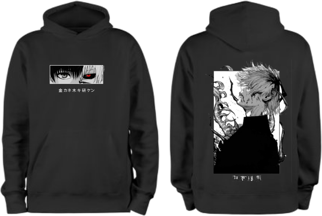 Tokyo Ghoul One Size hoodie Black Back 1