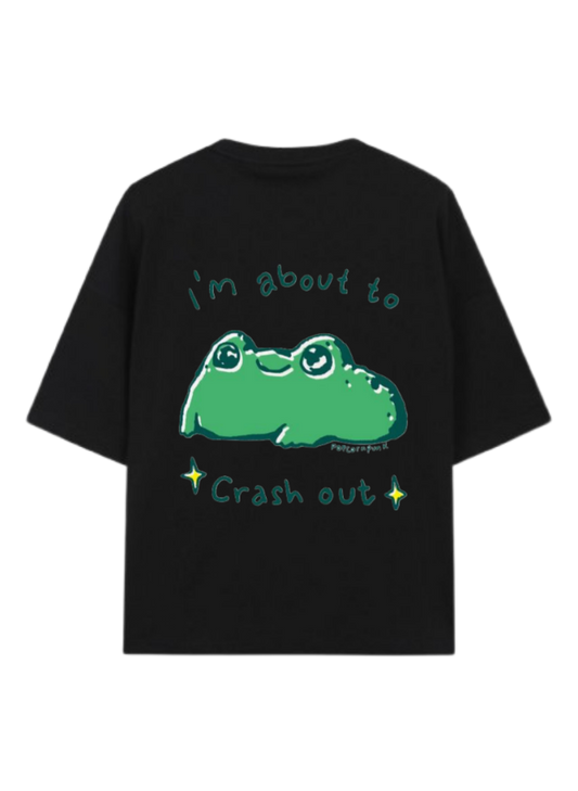 frog t- shirt  Black Back 1