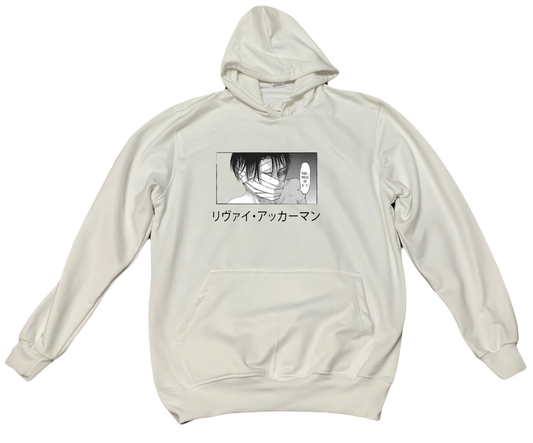 Anime Attack on titan shingeki no kyojin eren levi mikasa Aot White Oversize HOODIE 1
