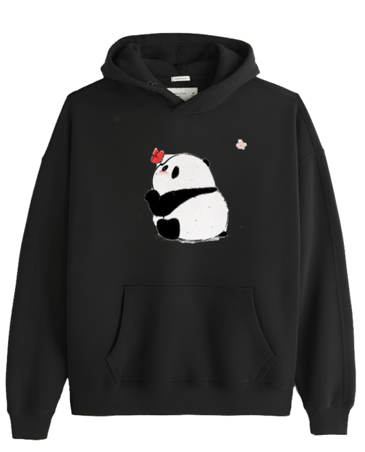 PANDA Oversize Hoodie Black 1
