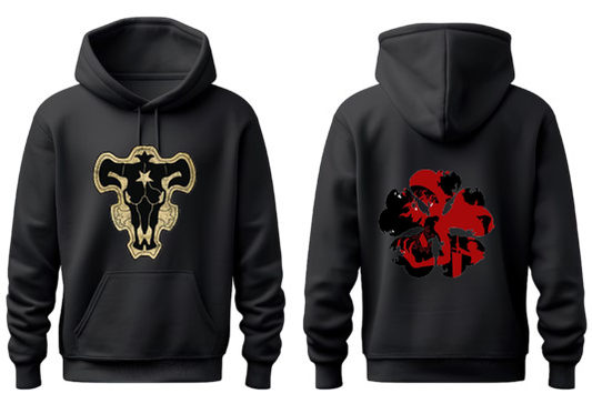 Black clover One Size hoodie Black Back 9