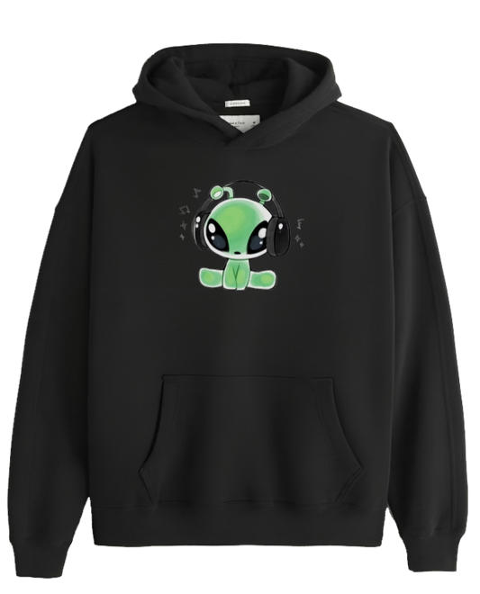 aliens Oversize Hoodie Black 1