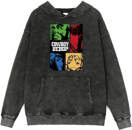 Cowboy Bebop Over Size hoodie Washed 1