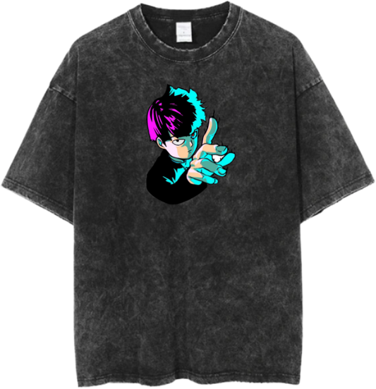 Mob Psycho 100 t- shirt One Size Washed 1