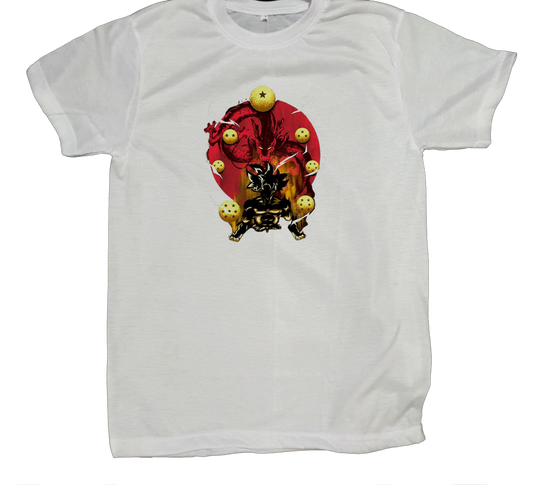 Dragon Ball t- shirt fat White 2