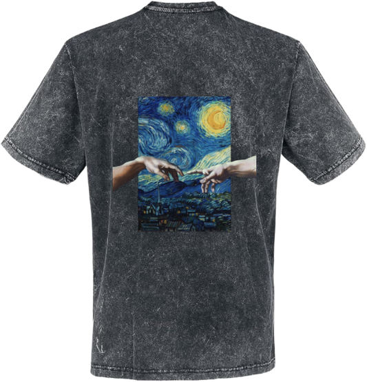 فان جوخ t- shirt One Size Washed Back 1