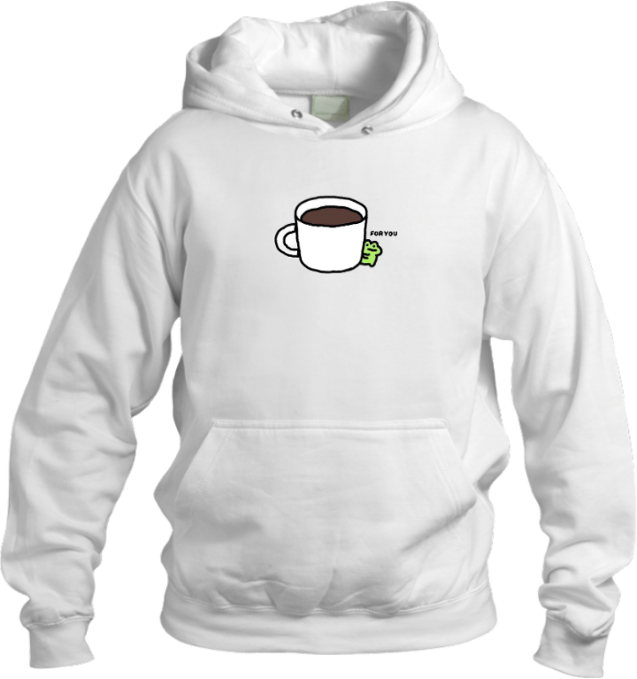 Frog Oversize Hoodie White 1