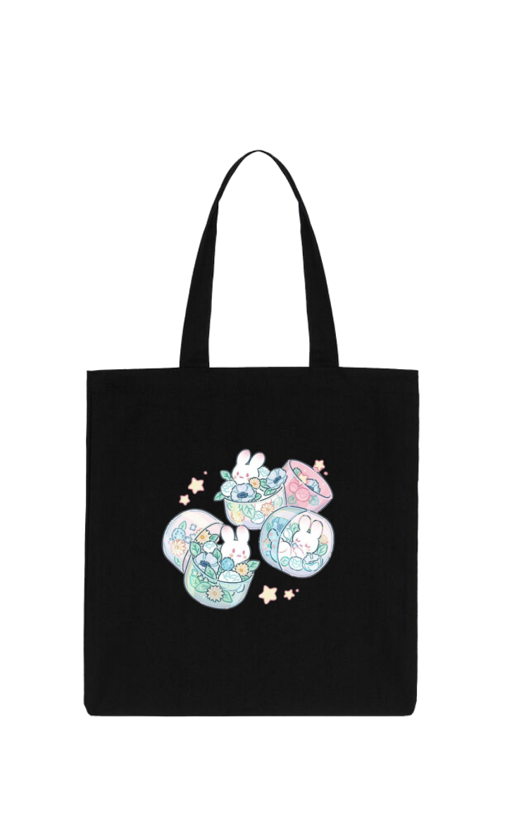 bunny tote bag White 1