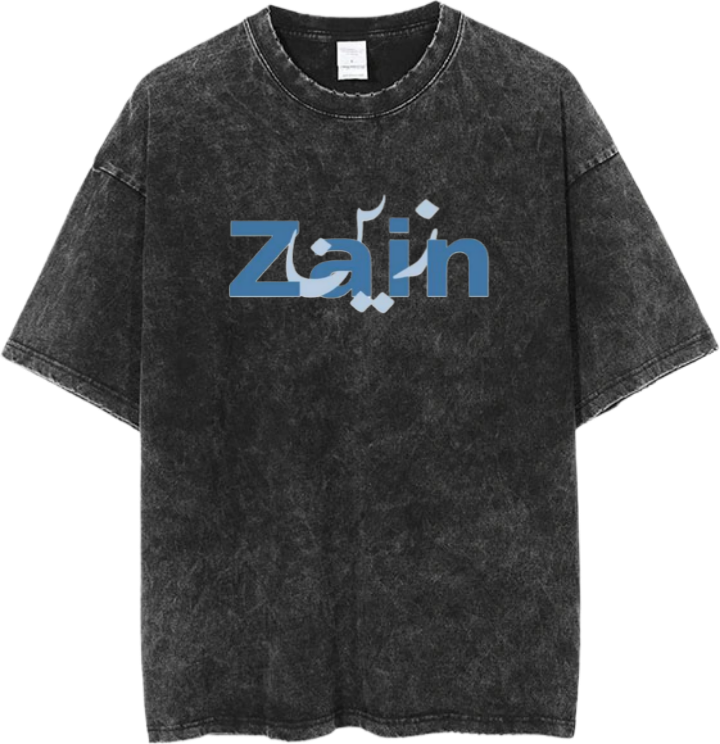 names t- shirt One Size Washed Zain 1